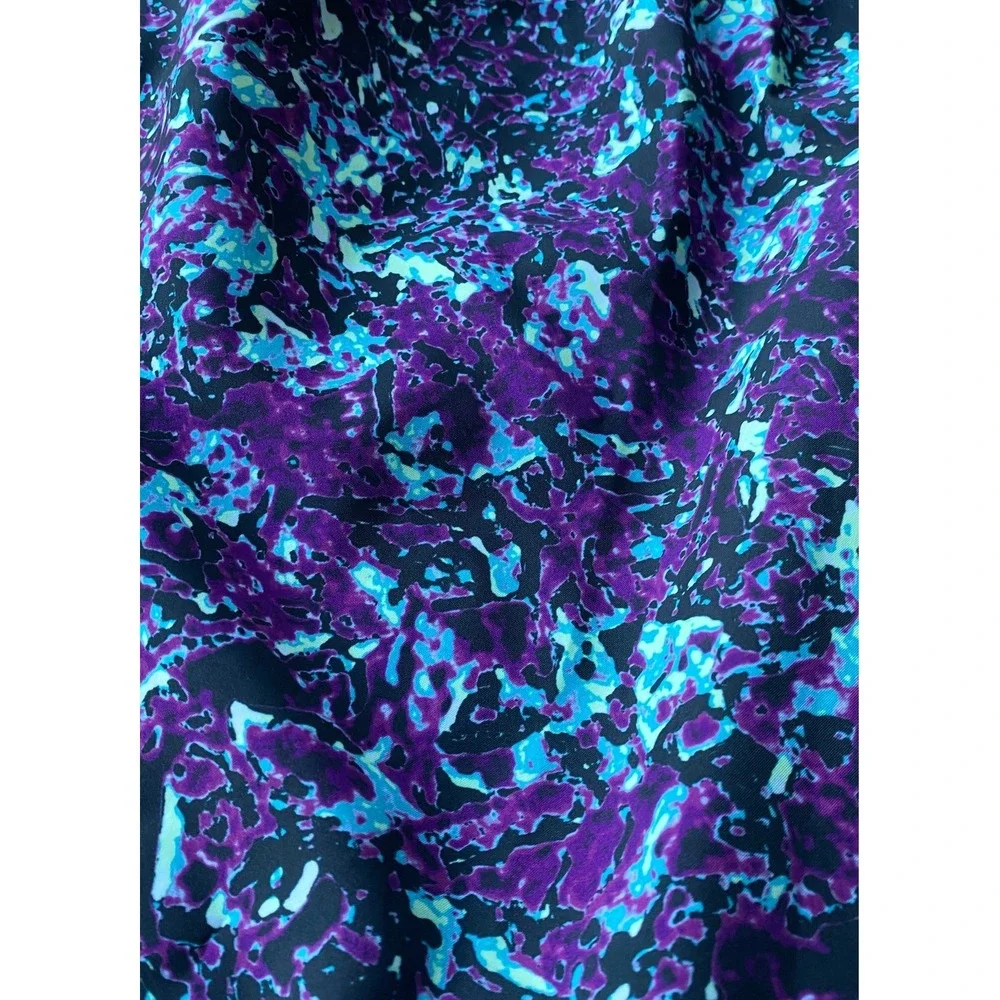 Nike Boy's Dri-FIT Training Shorts Purple Teal Marble Print FV0275-503 XL NWT